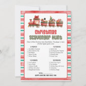 Christmas Scavenger Hunt Game Feestdagenkaart (Voorkant)