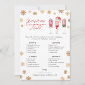 Christmas Scavenger Hunt Game Feestdagenkaart (Voorkant)