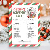Christmas Scavenger Hunt Game Feestdagenkaart