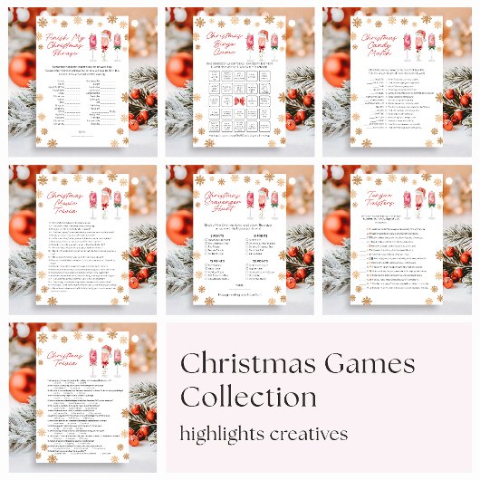 Christmas Scavenger Hunt Game Feestdagenkaart