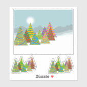 Christmas Scene Sticker (Vel)