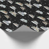 Christmas Scene Wrapping Paper Cadeaupapier (Hoek)