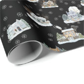 Christmas Scene Wrapping Paper Cadeaupapier (Rol Hoek)