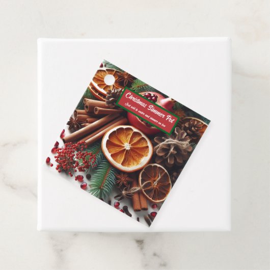 Christmas Scents Simmer Pot Bedankjes Labels (In situ)