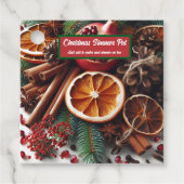 Christmas Scents Simmer Pot  Bedankjes Labels (Voorkant)