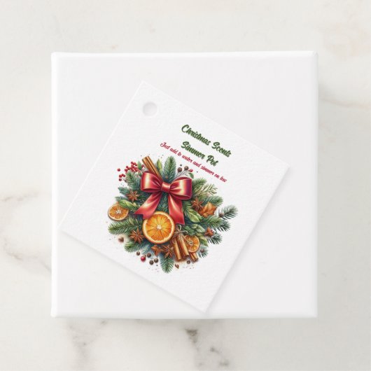 Christmas Scents Simmer Pot  Bedankjes Labels (In situ)