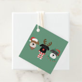 Christmas Schnauzer Dogs Bedankjes Labels (In situ)