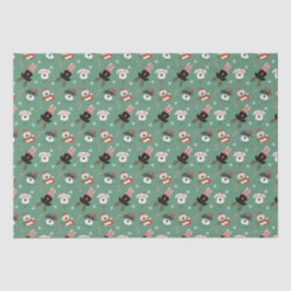 Christmas Schnauzer Dogs Tissuepapier