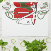 CHRISTMAS SCHNAUZER THEEDOEK (Gevouwen)