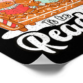 Christmas School Teacher Retro Librarian Groovy Xm Poster (Hoek)