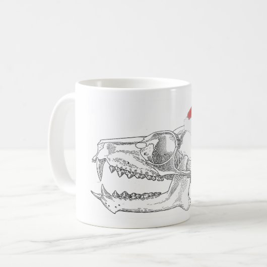Christmas Science Mok Lemur Skull Christmas (Voorkant links)