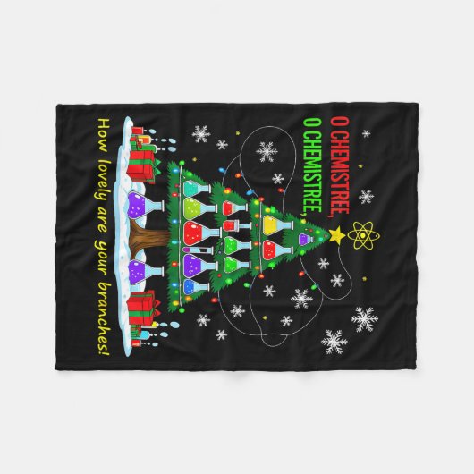 Christmas Science Teacher 67 Meme Santa Oh Chemist Fleece Deken (Voorkant (Horizontaal))