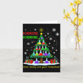 Christmas Science Teacher 67 Meme Santa Oh Chemist Kaart (Gele Bloem)