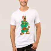 Christmas Scooby Tri-Blend Shirt (Voorkant)