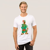 Christmas Scooby Tri-Blend Shirt (Voorkant volledig)