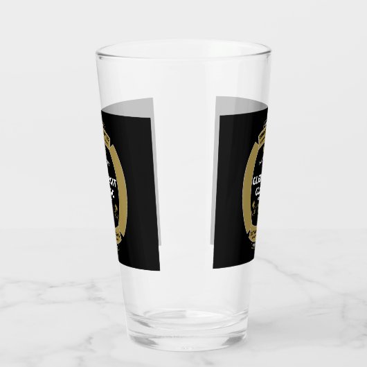 Christmas Scotch Whiskey Label Glas (Links)