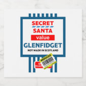 Christmas Scotch Whiskey Label Likeurfles Etiket (Enkel label)