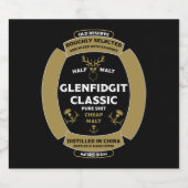 Christmas Scotch Whiskey Label Likeurfles Etiket (Enkel label)