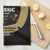 Christmas Scotch Whiskey Label Theedoek (Quarter Fold)