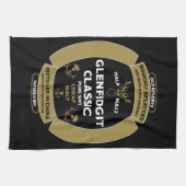 Christmas Scotch Whiskey Label Theedoek (Horizontaal)