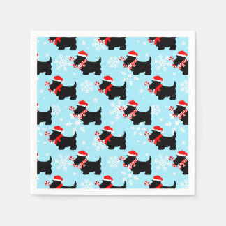 Christmas Scottie Dogs Pattern Servet