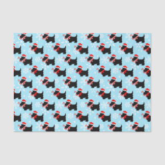 Christmas Scottie Dogs Pattern Tissuepapier