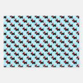 Christmas Scottie Dogs Pattern Wrapping Paper Shee (Voorkant 2)