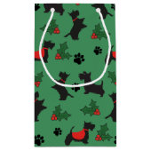 Christmas Scottie Gift Bag Hond Vakantie Klein Cadeauzakje (Achterkant)