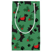Christmas Scottie Gift Bag Hond Vakantie Klein Cadeauzakje (Voorkant)