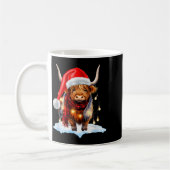 Christmas Scottish Highland Cow Wrapped In Christm Koffiemok (Links)