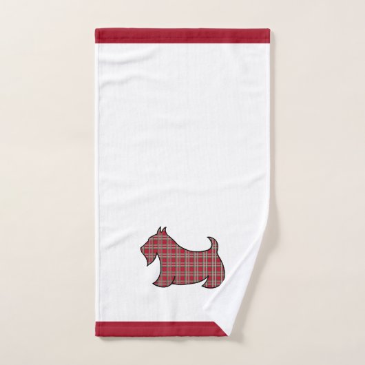 Christmas Scottish Terrier Hand Towel Handdoek (Handdoek)