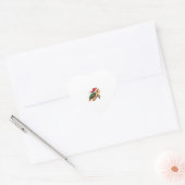 Christmas Sea Turtle Santa Xmas Men Women Boys Gir Hart Sticker (Envelop)