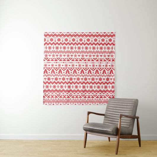 Christmas seamless pattern wandkleed (In situ)