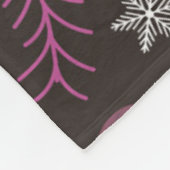 Christmas seamless pattern with tree,  snow,  gift fleece deken (Hoek)