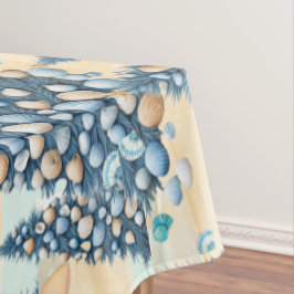 Christmas Seashells Tree Beach  Tafelkleed