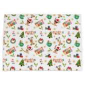 Christmas Season Gift Bag Cute Festive Groot Cadeauzakje (Voorkant)