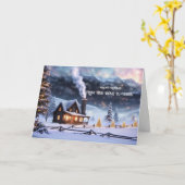 Christmas Seasons Greetings from Our Home to Yours Kaart (Gele Bloem)