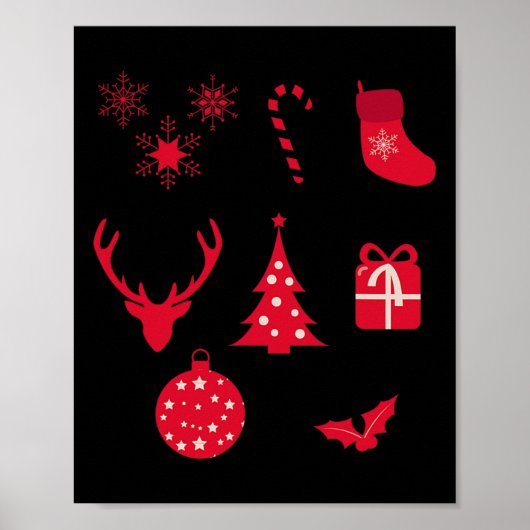 Christmas Shapes  Poster (Voorkant)