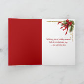 Christmas Shar-Pei Dog With Santa Hat Kaart (Binnen)