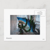 Christmas Shark briefkaart (Achterkant)
