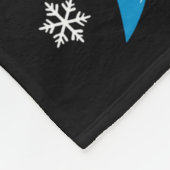 Christmas Shark Santa Hat Wrapped Lights Holiday S Fleece Deken (Hoek)