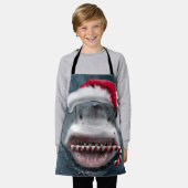 Christmas Shark Schort (Gedragen)