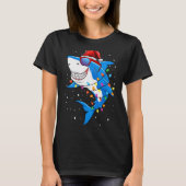 Christmas Shark Shirt Xmas Funny Santa Shark (Voorkant)