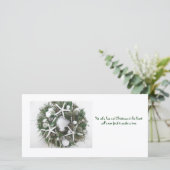 Christmas Shell Wreath Feestdagenkaart (Staand voorkant)