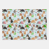 Christmas Sheltie Shetland Sheepdog Inpakpapier Vel (Voorkant 3)