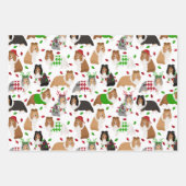 Christmas Sheltie Shetland Sheepdog Inpakpapier Vel (Voorkant 2)
