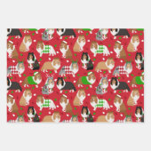 Christmas Sheltie Shetland Sheepdog Inpakpapier Vel (Voorkant)