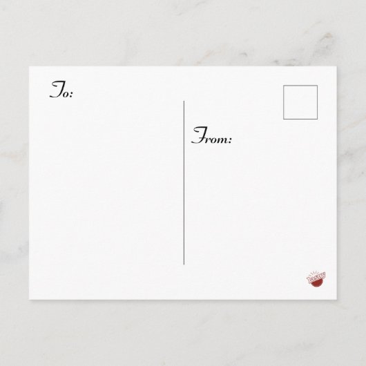 Christmas Shepherd Briefkaart (Achterkant)