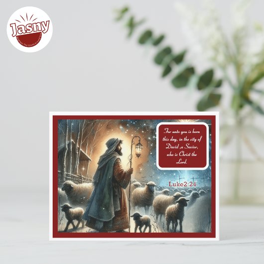 Christmas Shepherd Briefkaart