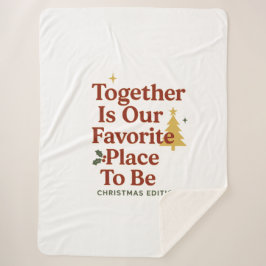 christmas sherpa deken